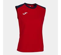 Joma Maglietta a Bretelle Eco Championship-Donna, Rosso Marino, S
