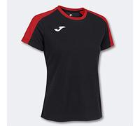 Joma Maglietta a Maniche Corte Eco Championship-Donna, Nero Rosso