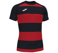 Joma 5XL, T-Shirt Manica Corta Prorugby II Unisex Adulto, Nero-Rosso