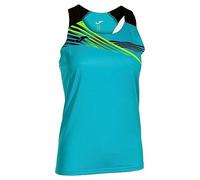 Joma Maglietta Bretelle Donna Elite X, Turchese Fluoro/Nero, S