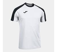 Joma Maglietta Manica Corta Eco Championship, Bianco Nero, XL Uomo
