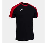 Joma Maglietta Manica Corta Eco Championship, Nero Rosso, XL Uomo