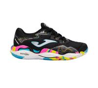 Joma Pádel Sneaker Smash, 37-47 - Suola Reactive Ball Che assorbe Gli impatti ed Evita torsioni nelle articolazioni, Nero/Multicolore, 42.5 EU