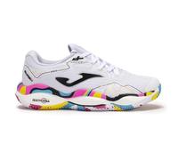 Joma Pádel Sneaker Smash, 37-47 - Suola Reactive Ball Che assorbe Gli impatti ed Evita torsioni nelle articolazioni, Bianco Multicolore, 40 EU