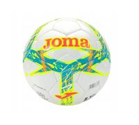 Joma Pallone da Calcio Dali III, Professionale per Allenamento e Partite, Bianco con Design in Colori Assortiti, Misure dalla 3 alla 5 (Bianco/Turchese/Giallo Fluo, 5)