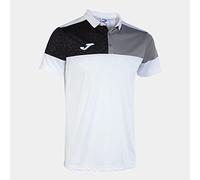 Joma Polo m/c Uomo Crew V Bianco Grigio Nero