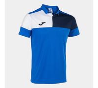 Joma Polo m/c Uomo Crew V Blu Reale Blu Navy Bianco