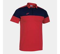Joma Polo m/c Uomo Crew V Rosso Blu Navy