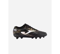 Joma - Tacchetti da Calcio per Terreno Solido (FG), Tomaia Sintetica, Sistema di Calza, Tallone Exo, Leggero e Resistente, Nero e Oro., 42 EU