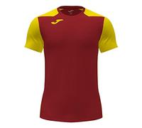 Joma Record II, Maglietta a Manica Corta Uomo, Rosso (Rosso/Giallo), M