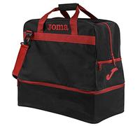 Joma S, Borsa Sportiva Grande da Training iiii Unisex-Adulto, Nero Rosso, S
