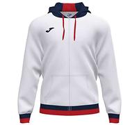 Joma S Giacca con Cappuccio Comfort II, Bianco-Marino, S Unisex-Adulto