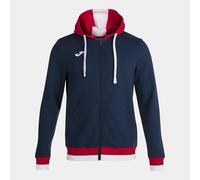 Joma S Giacca con Cappuccio Comfort II, Marino-Rosso, S Unisex-Adulto