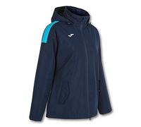 Joma S, Giacca trivor Unisex-Adulto, Blu Navy/Turchese Fluo, S