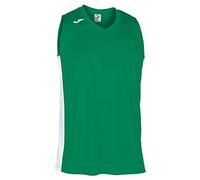 Joma Sans Manches - Maglia a Maniche Corte III, Unisex - Adulto, Uniquenumber, Verde Bianco, XS