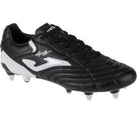 Joma Aguila Cup 2401 Blanco Soft Ground, Stivaletti Bassi con Lacci Uomo, Nero Bianco, 43.5 EU