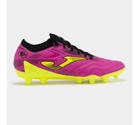 JOMA SCARPE CALCIO Powerful Cup 24 terreno solido FG rosa giallo fluorescente -
