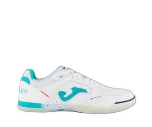 Joma Scarpe Futsal, 35-47, Durata e Presa Superiore per Gioco Interno, Bianco Turchese, 42 EU
