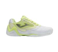 Joma Scarpe Tennis da Donna, 37-41, Stabilità e Resistenza - Set Lady, Bianco Giallo, 40.5 EU