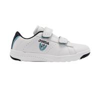 Joma Serie Play Jr, Scarpe da Ginnastica, Bianco Turchese, 23 EU