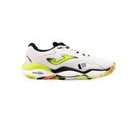 Joma Serie Smash, Scarpe Uomo, Bianco/Giallo Fosforescente, 41 EU Ancho