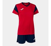 Joma Set Phoenix-Donna, Rosso Marino, XL