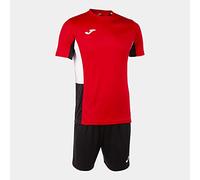 Joma Set uomo Danubio II rosso nero bianco