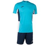 Joma Set uomo Danubio II turchese fluorescente blu navy bianco