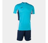 Joma Set uomo Danubio II turchese fluorescente blu navy bianco