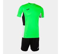 Joma Set uomo Danubio II verde fluorescente nero bianco