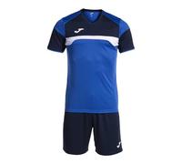 Joma Danubio Iii Short Sleeve Set Blu 12-14 Years Bambini