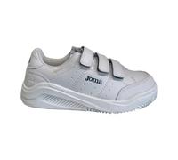 Joma Sneakers Bambino in Ecopelle Bianca con Strappi e Inserti Blu