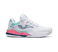 Joma Eleganza e potenza per le vostre partite di padel. La scarpa da padel Joma SPIN da donna combina stile e funzionalità ai massimi livelli. La sua tomaia sintetica offre flessibilità e supporto per