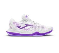 Joma Tennis Sneaker da donna Point, 37-41 - Clay, suola Reactive Ball che assorbe gli impatti ed evita torsioni sulle articolazioni -, bianco, 38 EU