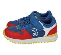 Joma Tornado JR 2504 Sportiva Combi con Adesivo Bambini, Blu rosso, 30 EU