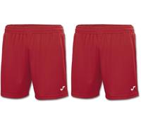 Joma Treviso Equipment - Pantaloncini Uomo, Rosso, XS (Confezione da 2)