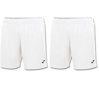 Joma Treviso Shorts Equipment, Uomo, Bianco, M (Confezione da 2)