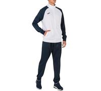 Joma Tuta Sportiva Academy IV Uomo Giacca e Pantaloni con Cerniera e Tasche Bianco/Blu Navy M