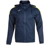 Joma Veste Coupe Vent Trivor, Unisex - Adulto, Blu navy/Giallo fluo, 6XS