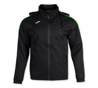 Joma Veste Coupe Vent Trivor, Unisex - Adulto, Nero/Verde Fluo, 3XL