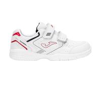 Joma W.School Jr 2506 Blanco Rojo, Scarpe da Ginnastica, Bianco Rosso, 30 EU
