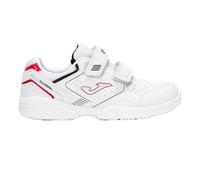 Joma W.School Jr 2506 Blanco Rojo, Scarpe da Ginnastica, Bianco Rosso, 35 EU