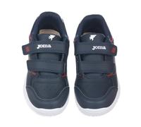 Joma W.School Jr 2533 Marino Rojo, Scarpe da Ginnastica, Blu Navy, Rosso, 27 EU