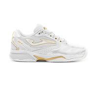Joma Zapatillas de Pádel-T.Set Lady, Scarpe da Tennis Donna, Bianco Oro, 40 EU