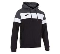 Joma101544.110.S Crew IV Felpe con Cappuccio, Uomo, Nero-Antracite, S