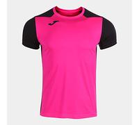 Joma Record II, Maglietta a Manica Corta Uomo, Rosa (Rosa Fluo/Nero), S