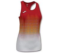 Joma901036.602.2XS Elite VII Canotta Running, Bambina, Rosso-Bianco, 2XS
