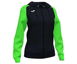 Joma901336.117.S giacca con cappuccio academy iv nero verde fluoro