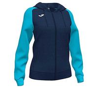 Joma901336.342.2XL giacca academy iv con cappuccio blu turchese fluor