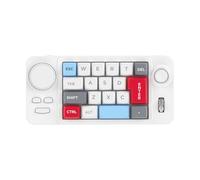 JOMAA Tastiera meccanica da gioco a 19 tasti, tasti sostituibili a caldo, programmabile macro, retroilluminazione RGB, cavo di tipo C, per PC/Mac, tastierino numerico meccanico compatto (bianco)